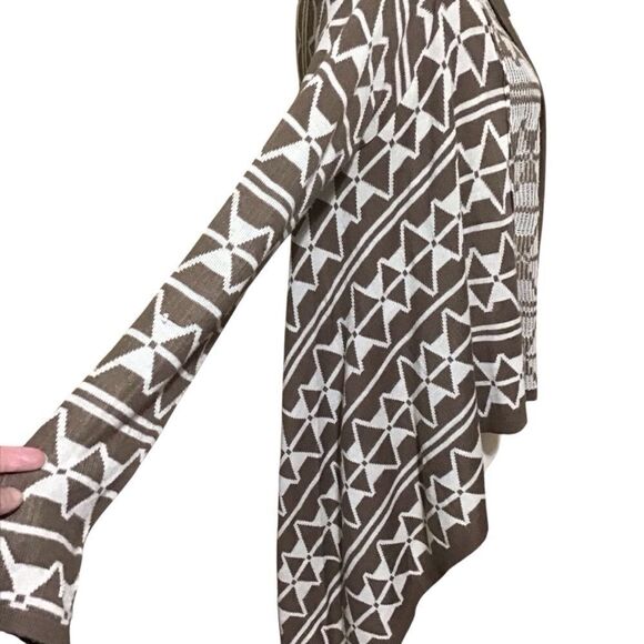 Red Camel Handkerchief Hem Boho Cardigan XS - Picture 4 of 7